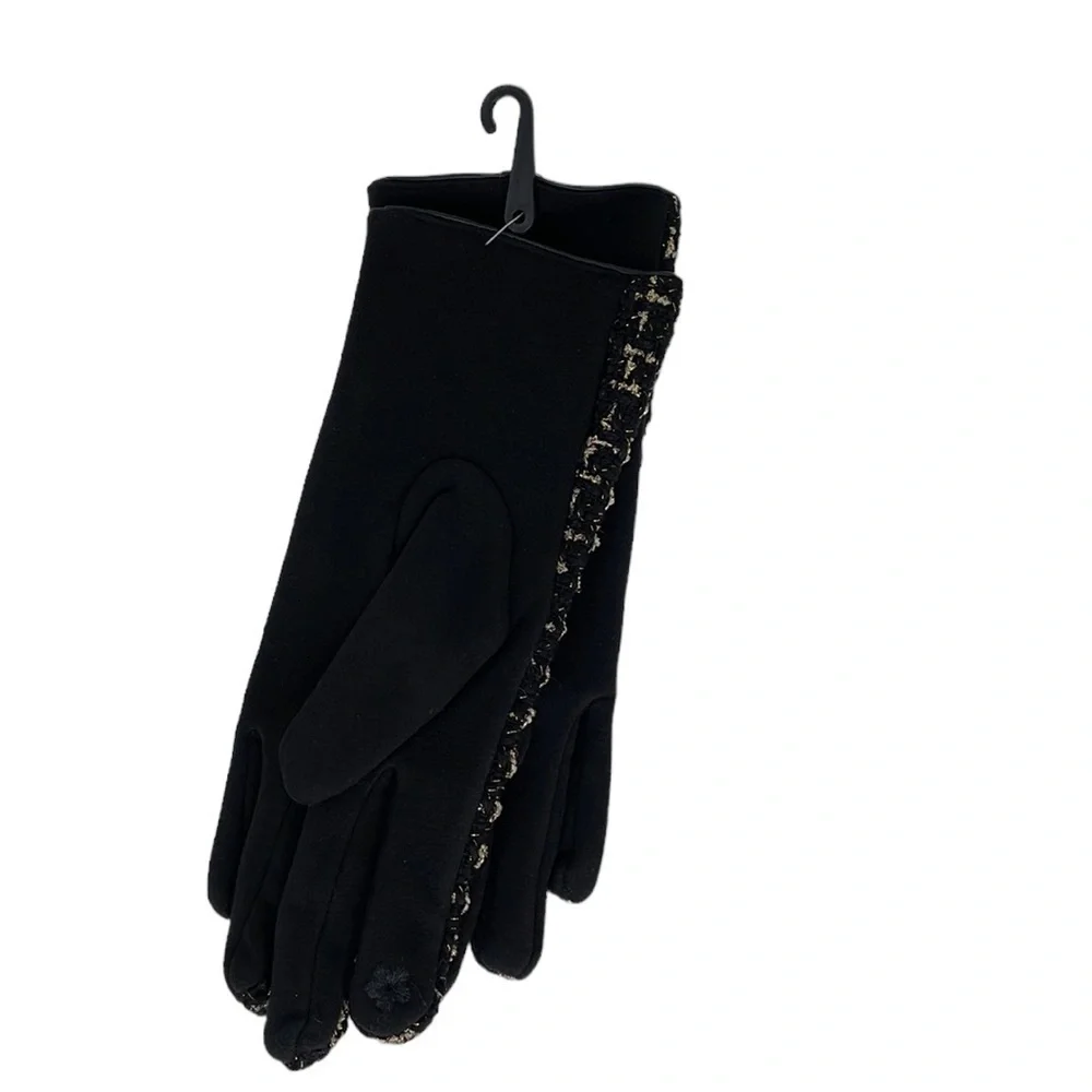 Riah Fashion Driving Gloves NWT Smartphone Touch Black Gold Small S